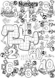 NUMBERS CRISS CROSS PUZZLE