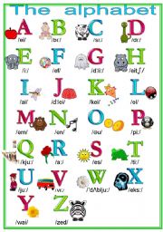 English Worksheet: The alphabet