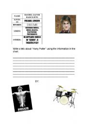 English Worksheet: Harry Potter profile