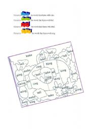 English Worksheet: Find the rhyme