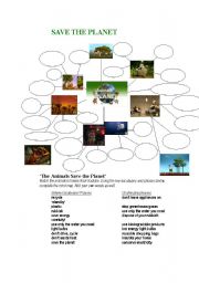 English Worksheet: Save the Planet Listening task