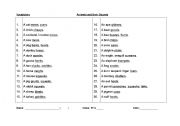 English worksheet: Sounds of Animals