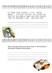 English worksheet: Secret sentences