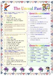 English Worksheet: The Unreal Past