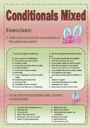 Exercises Conditionals (mixed)