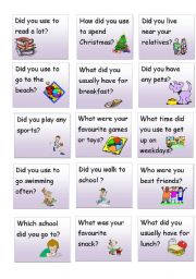 English Worksheet: Sinple Past Cards-Part 2