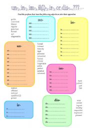 Un-, in-, im-, il(l)-, ir-, or dis-...? Negative prefixes for adjectives 