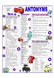 English Worksheet: ANTONYMS