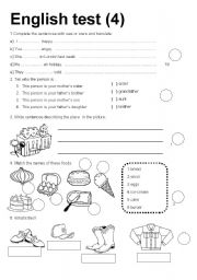 English Worksheet: English text 4