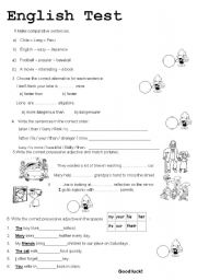 English Worksheet: English text 5