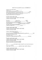 English Worksheet: Summer Cat lyrics