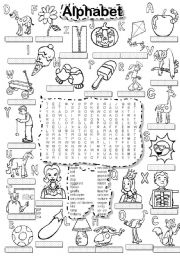 ALPHABET WORDSEARCH and LETTER TILES