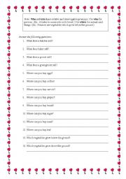 English Worksheet: relative pronouns