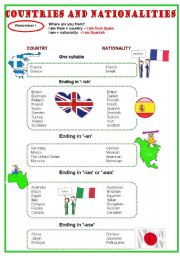 Countries and nationalities