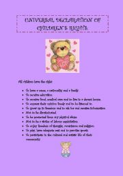 UNIVERSAL DECLARATION OF CHILDREN`S RIGHTS