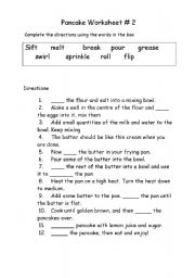 Recipe Worksheet