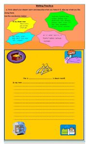 English worksheet: Writing practice