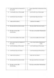 English Worksheet: Reviewing the days of the week