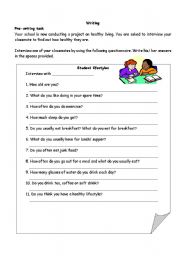 English Worksheet: Interview form