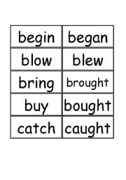 English Worksheet: Irregular verbs