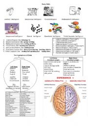 English Worksheet: learning styles