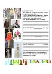 English Worksheet: My own Fashion Show