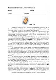 English worksheet: Easter