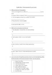 English Worksheet: passive past & present