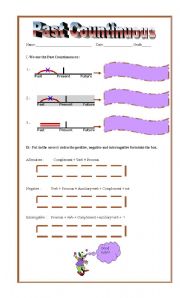 English worksheet: Past continuous