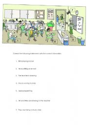 English Worksheet: Present continous activity