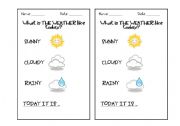 English worksheet: Whats the weather like?