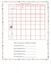 English worksheet: tick off