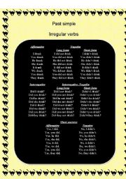 English worksheet: Past Simple-Irregular vebs