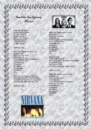 English Worksheet: Smell like Teen Spirit by Nirvana