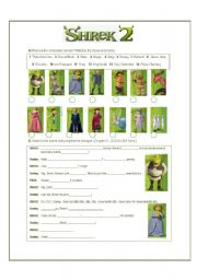 English Worksheet: SHREK 2