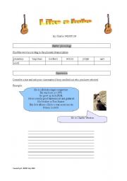 English Worksheet: Like a hobo (by Charlie Winston)