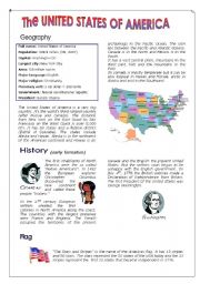 English Worksheet: The United States of America