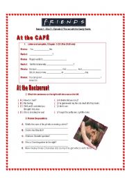 English Worksheet: Friends- Season 1 - Disc 3 - Episode 2: The with the Candy Hearts (Valentines day)
