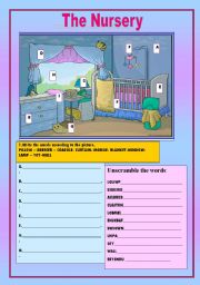 English Worksheet: The Nursery