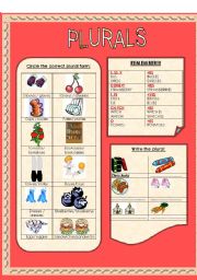 English Worksheet: Plurals