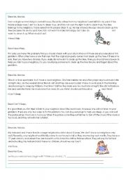 English Worksheet: Dear Ms. Advice - Neighbors