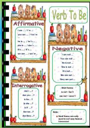 English Worksheet: Verb To Be