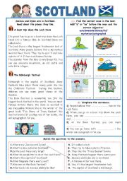 English Worksheet: ENGLISH-SPEAKING COUNTRIES (14) SCOTLAND 