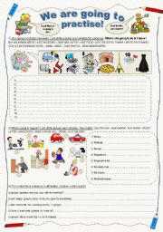 English Worksheet: Going to