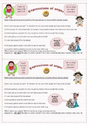 English Worksheet: Anger: vocabulary