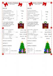 English Worksheet: So This is Christmas song by John Lennon