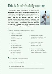 English Worksheet: Reading worksheet 