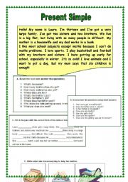 English Worksheet: Present Simple (14.07.09)