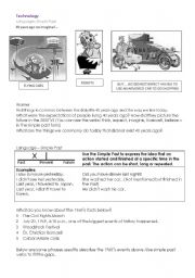 Worksheet on Simple Past