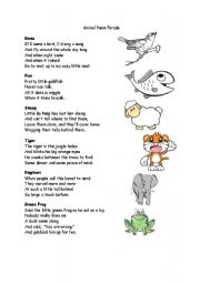 Animal Poem Parade